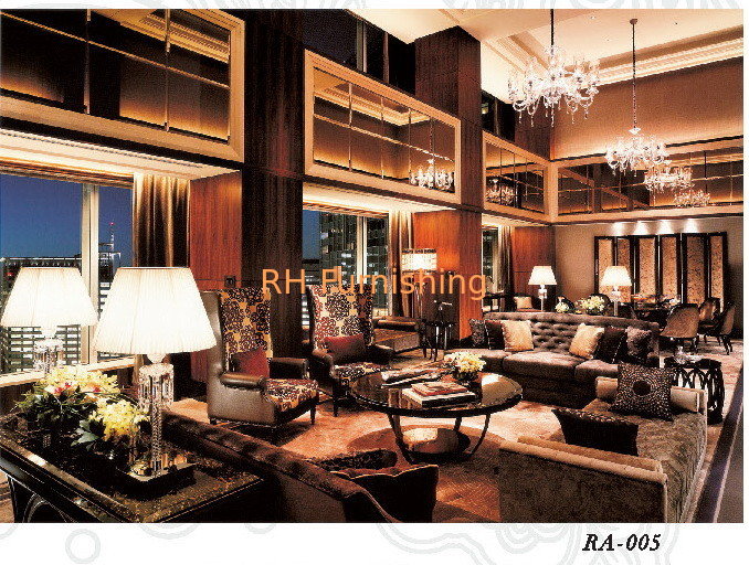 Lobby Aera Furniture,Leather Sofa and Coffee Table,RA-005 supplier