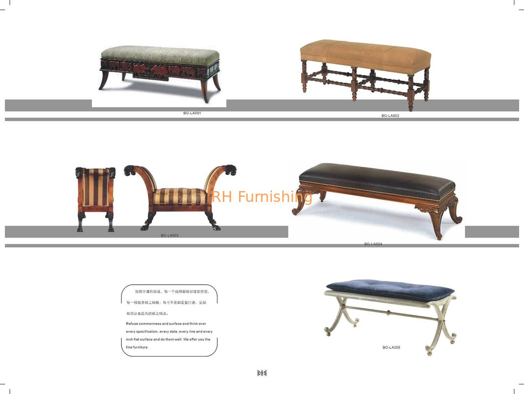 Hotel Furniture,Classical Bench/Sofa supplier