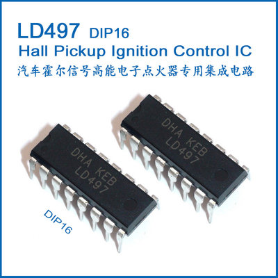 China LD497 Automotive Hall Pickup Ignition Control IC L497 L497L DIP16 supplier