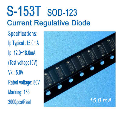 China DIODE Current Regulative Diode S-153T SOD-123 15.0mA CRD supplier