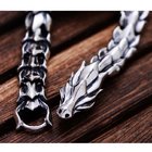 Thai 925 Silver Dragon Link Bracelet Men Vintage Jewelry (059082)