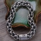 Sterling Silver Chunky Rolo Chain Link Men Bracelet (058602)