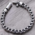 Chunky 925 Sterling Silver Dragon Link Chain Men Bracelet (058041)