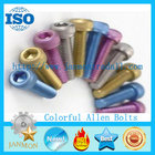 Supply/Customize Hexagon socket head cap screws,Allen bolt,Colorful zinc galvanized hex socket bolt,Colorful zinc plated