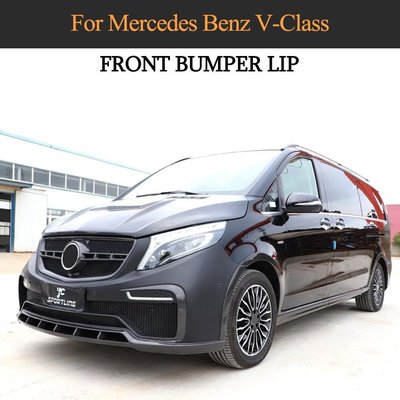 Carbon Fiber Front Bumper Lip for Mercedes-Benz V Class W447 V220 V250 2015 - 2019