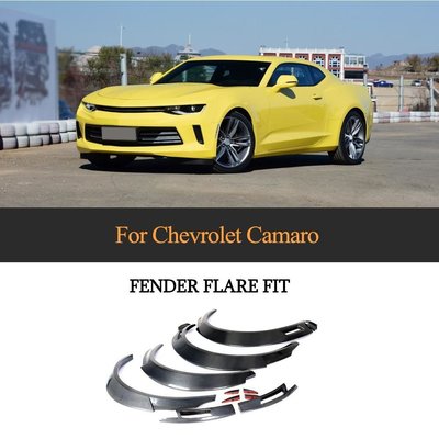 Carbon Fiber Front Rear Car Fender Flares Trims for Chevrolet Camaro 2016-2019