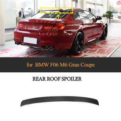 Carbon Fiber Rear Roof Spoiler Wing for BMW M6 F06 640I 650I Gran Coupe 2012-2019