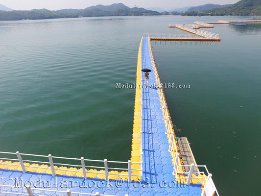 Inflatable plastic hdpe moular  floating pontoon bridge for sale