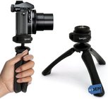 Mini Tripod with Handgrip for Compact System Cameras, DSLR, Mirrorless, Video, Built-in spirit level enables perfect