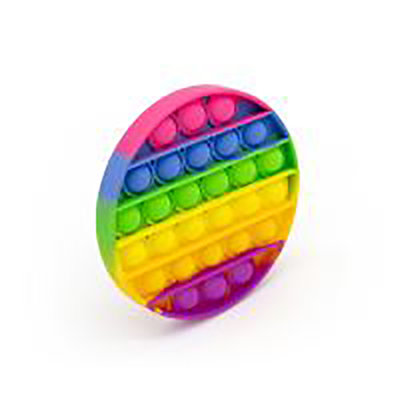 Rainbow Square Push &amp; Pop Fidget Toy Push POP Bubble Sensory Fidget Toy For Kids