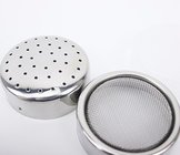 Factory supplier simple design pretty stainless steel metal powder shaker