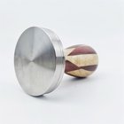 Christmas Gift Stainless Steel Wooden Tamper 58mm Barista Espresso Coffee Bean Press