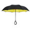 Double layer canopy inside out reversible umbrella, upside down umbrella, reverse inverted umbrella supplier