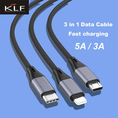 USB Cable 3 in 1 Fast Charging Data wire