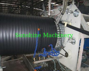 China hdpe pe hollow wall winding pipe machine extrusion line production for sale supplier