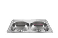 Southeast Asia kitchen item WY-3322 Inch Inset Double Bowl Stainless steel sink with  faucets