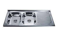 sri lanka polish double bowl stainless steel kitchen sink with faucet