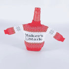 Cute Christmas Sweater Handmade Wine Bottle Cover for Christmas Decorations