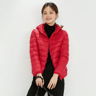 Plus Size Hooded Premium 90% White Duck Down women's jackets & Coats Zip Up Light Outwear Winter
