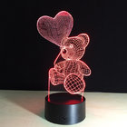 Hot Sale 3D LED Heart Bear Kids Night Light for Baby Room  night light