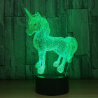 Acrylic LED Table Desk Lamp 7 Colorful LED 3D Optical Illusion Night lamp With ABS Base