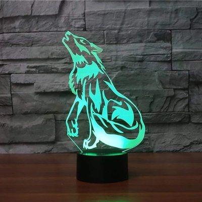 Acrylic heart shape LED 3D Visual Lamp manufacture cartoon designs 3d led mini night light for kids gift