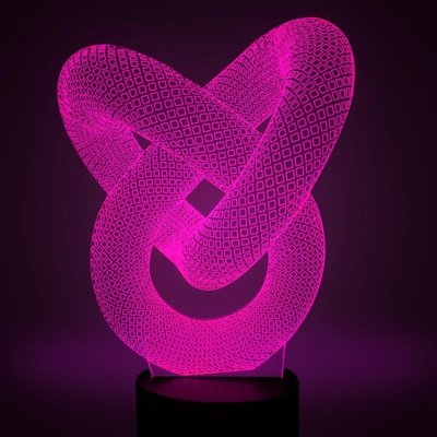 Acrylic sweet heart  LED 3D Visual Lamp manufacture  3d led mini night light for Valentine's Day