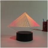 Hot sales Creative acrylic desk 3D Illusion Light 3D LED night lamp for promotion