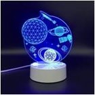 Hot Sale 3D LED Rocket Design USB light Small Desk lamp Cartoon Totoro Good gift for kids birthday