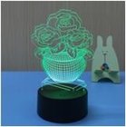 Acrylic football design LED 3D Visual Lamp manufacture ball shape 3d led mini night light for kids gift