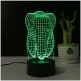 Hot sale 3D LED Illusion Victory Gesture Touch Control 7 Colors change night Light with USB Charger Kids gift wholesales