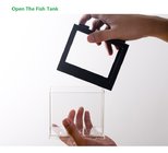 Wholesale Automatic Filter acrylic small tarpaulin plastic fish tank farm mini aquarium led lighting fish tank