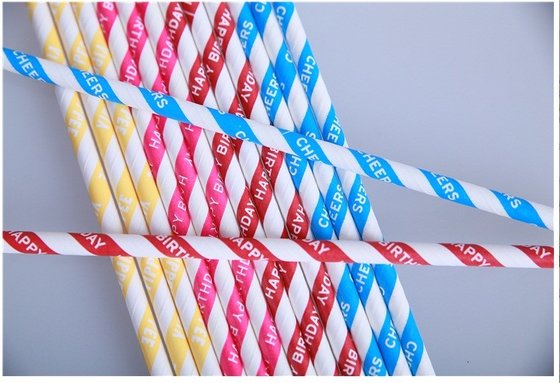 Colorful Hot sales popular 100% food grade paper straws wholesales