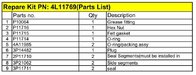SPM Plug Valve repair Kit 1" x 2"  4L11769 for sale