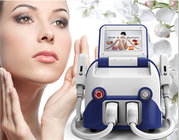Portable ipl and shr machine for hair removal and skin rejuvenation with 2 treatment heads