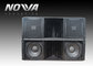 Active Line Array Sound System , Ground Stack Line Array Powered Speakers supplier