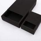 fancy oem logo black rigid cardboard drawer paper gift box packaging sliding paper box packaging
