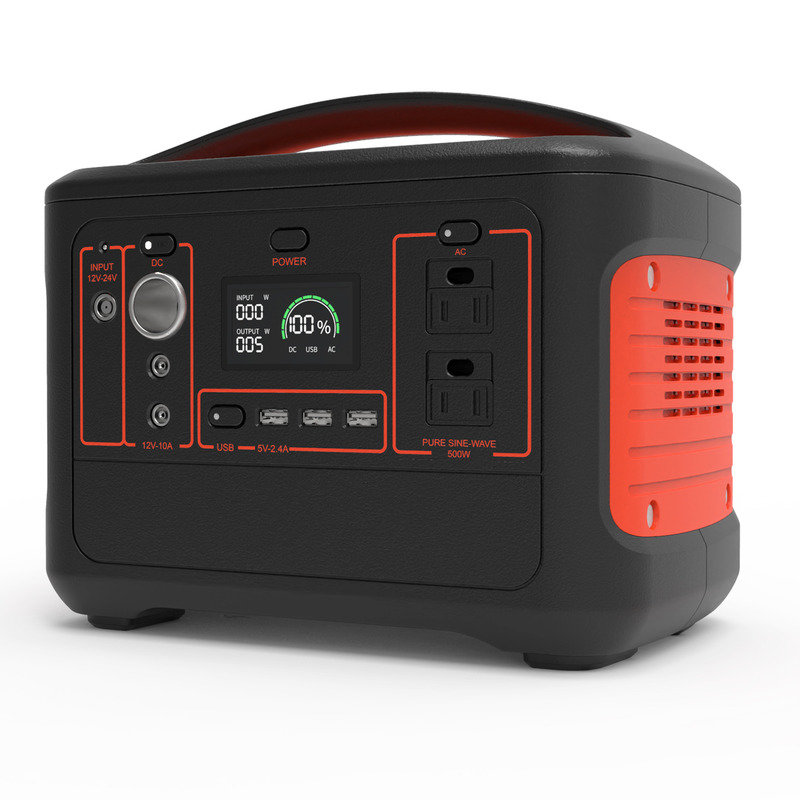 568Wh Portable Power Station 600W Solar Generator Camping Lithium Battery