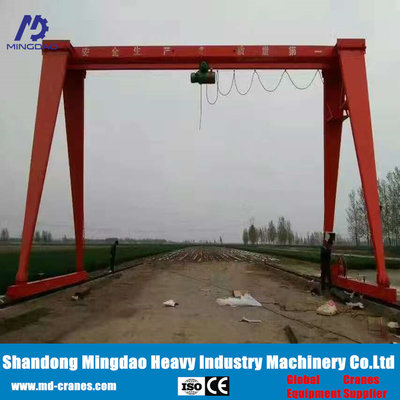 Wire Rope Electric Hoist Lifting Single Girder Gantry Crane for Sale supplier