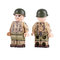 Small particle intelligence toys accessories building blocks WW2 officer soldier army military action mini figures supplier