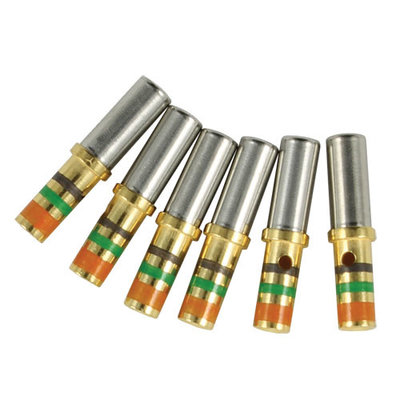 China M39029/57-358 Mil Spec Pin BIN Code Orange / Green / Gray Copper Alloy Material supplier