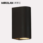 MIROLAN Patio Wall Lights , Black LED Outdoor Wall Lights 10W Aluminum Housing 5.9*3.1*2.7"