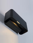 MOROLAN B1021 Indoor Rectangular Wall Sconce LED Up and Down Light 6W*2 Black Painted Aluminium Body