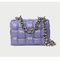 High-end fashion leather woven bag chain hand-held shoulder bag women's French all-match trend exquisite