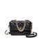 New Leather Women's Bag Small Fragrance Embroidered Line Diamond Bag Chain One Shoulder Messenger Fashion Handbag