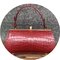 European And American Casual Cylindrical Handbag Horizontal Barrel-Shaped Leather Shoulder Bag Crocodile Leather