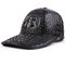 Leather Hats Men's Trendy Peaked Caps Autumn And Winter Crocodile Leather Outdoor Shade Fashion Baseball Caps