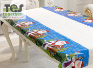 New Christmas disposable PVC tablecloth，with different Cartoon designs