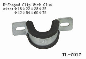 China TL-7017 15--315mm pipe single open clamp PVC/EPDM  rubber Glue electrical equipment accessory metal for fixing hose tube supplier