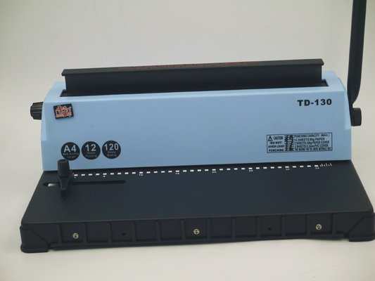 China TD-130, 3:1 double wire, 34 Square holes, spiral binding machine supplier